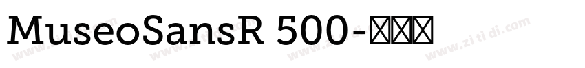 MuseoSansR 500字体转换